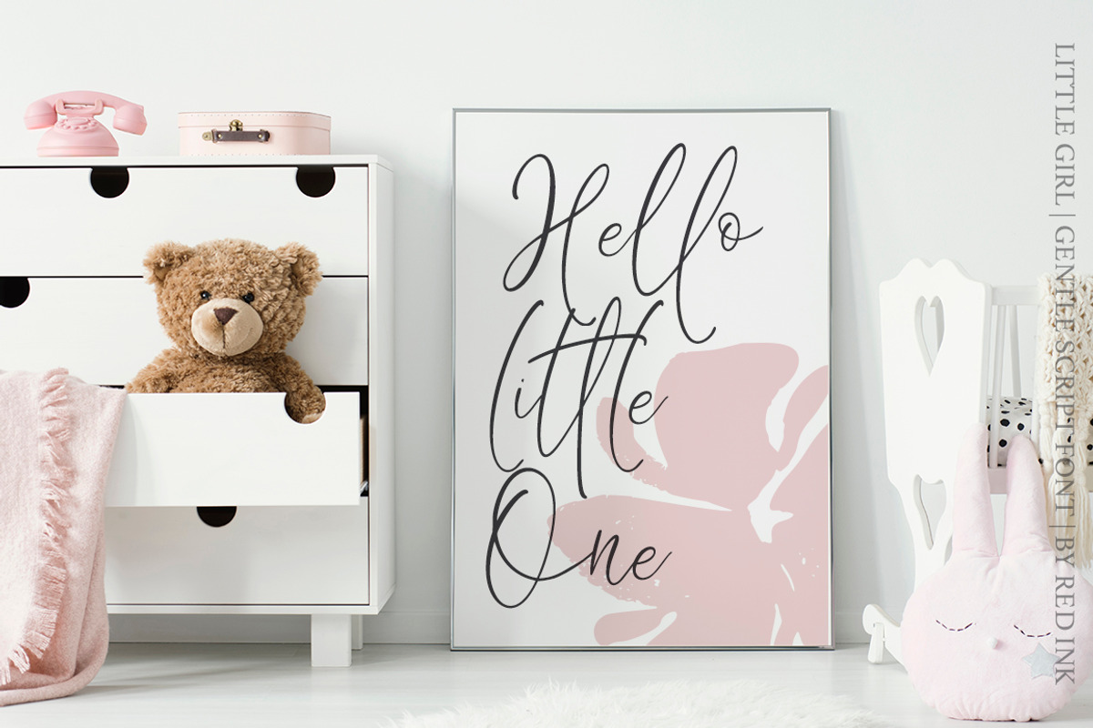 Little Girl. Gentle Script Font. preview 7