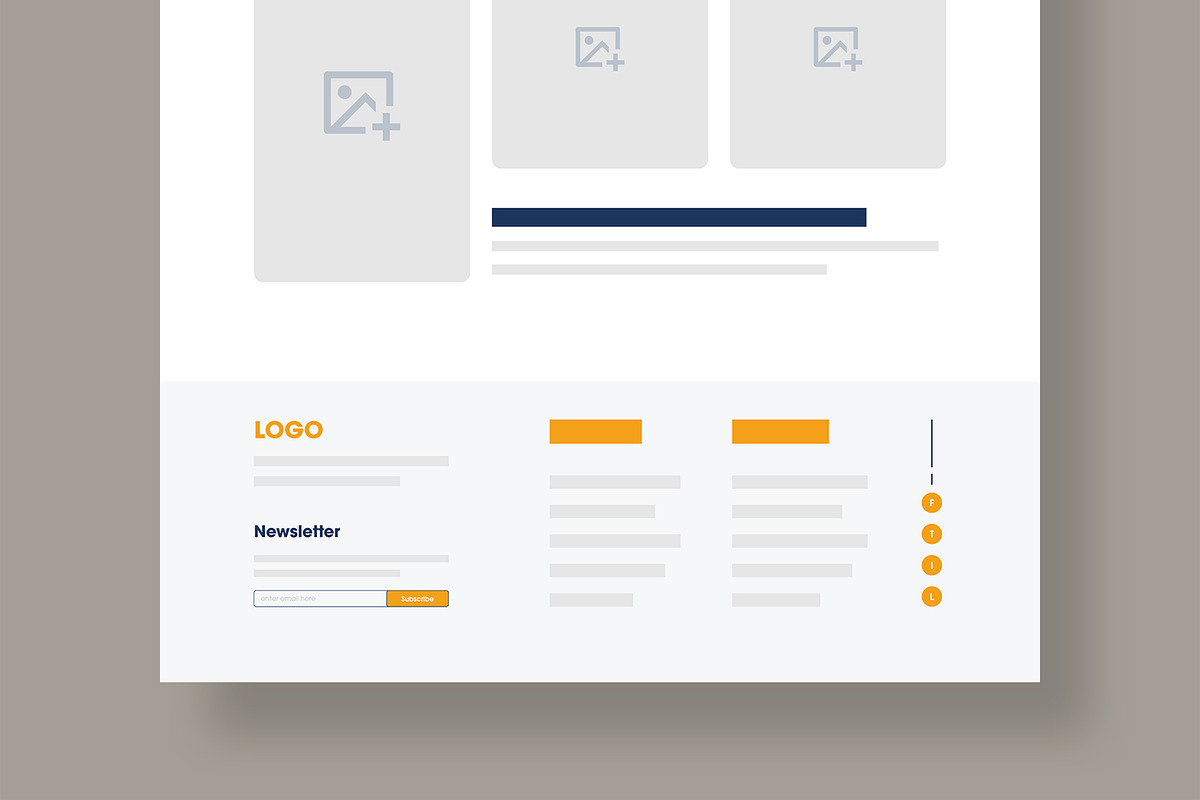 UI UX Wireframe Website Landing Page, a Wireframe Template by MightyDesign (Photo 6 of 9)