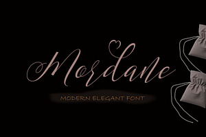 Mordane, a Script Font by Gatype