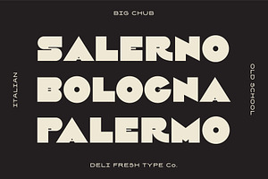 Big Chub: An Old School Italian Font