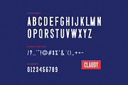 Claudy Modern Sans Serif Font, a Sans Serif Font by Graphicxell (Thumbnail 8 of 8)