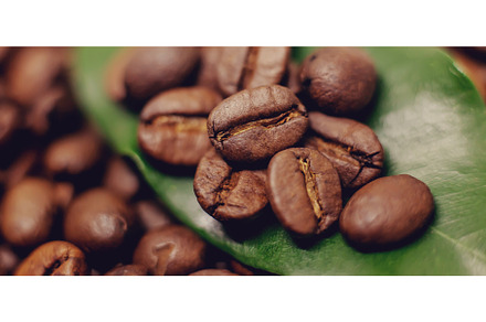 Coffee beans roasted close-up. Drink, a Food & Drink Photo by yanadjana