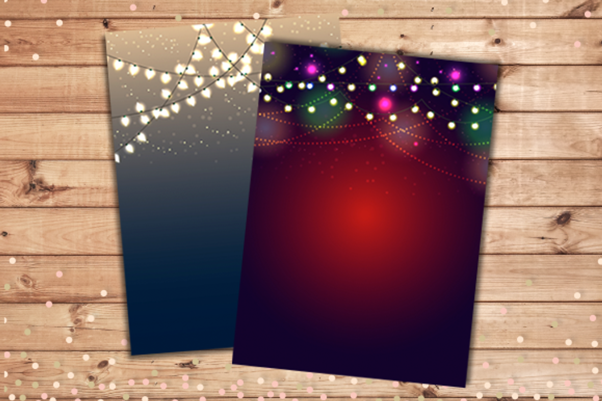 Party Lights Backgrounds EPS and JPG, a Card Template by Pixejoo (Photo 4 of 4)