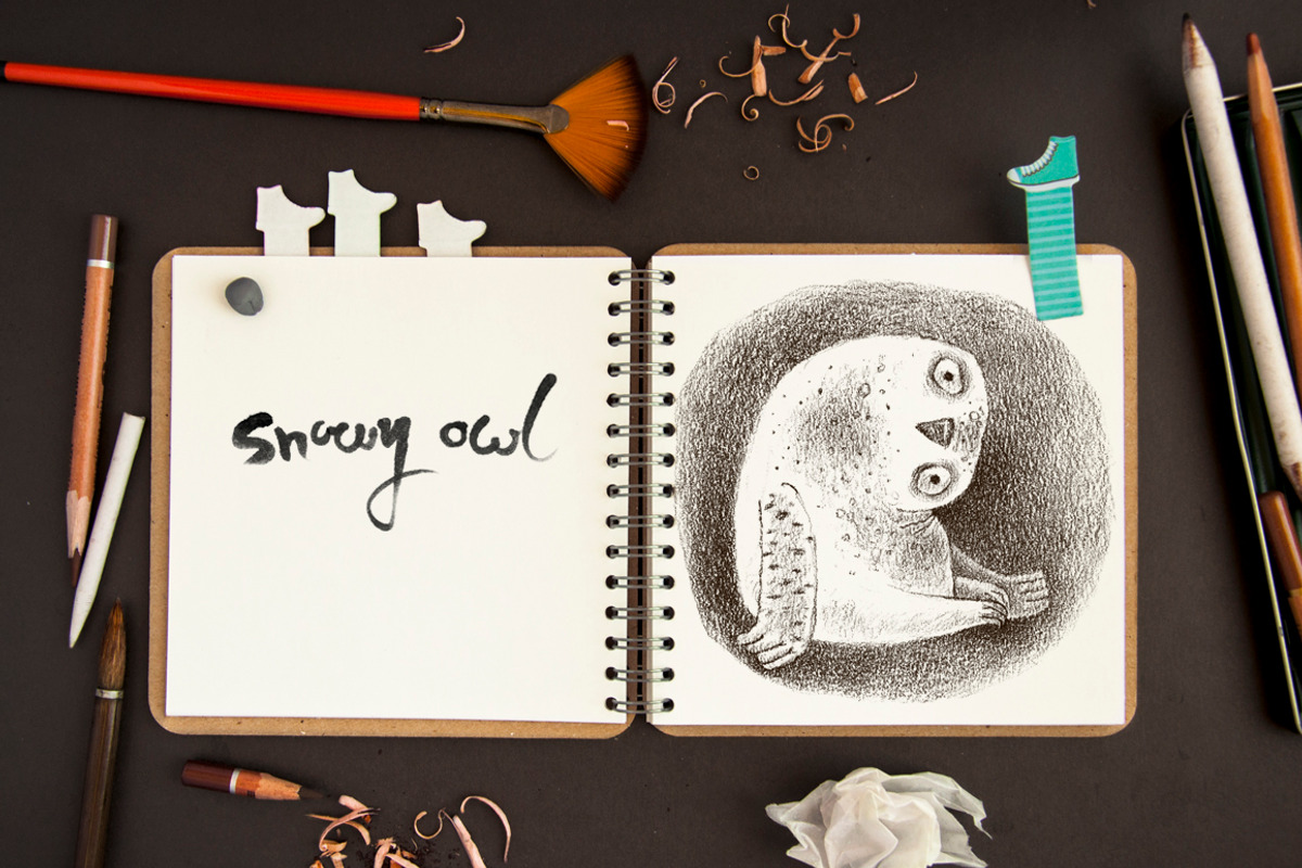 Tiny Owls Album, an Animal Illustration by Mazheika Store (Photo 7 of 9)