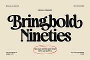 Bringbold Nineties - Serif Font, a Serif Font by Zarma Type (Thumbnail 1 of 13)