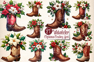 Western Cowboy Boot Clipart