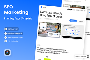 Optima - SEO Marketing Landing Page, a Landing Page Template by SLAB! Design