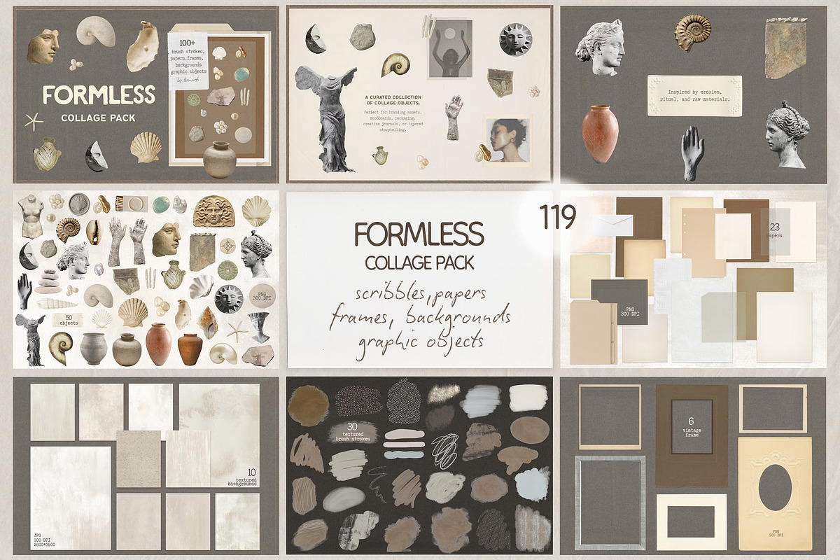 COLLAGE BUNDLE 20 in 1 (3800+), an Object Graphic by lerinartstudio (Photo 14 of 21)