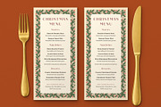 Pine Christmas Menu Template, a Flyer Template by BrandPacks (Thumbnail 2 of 6)