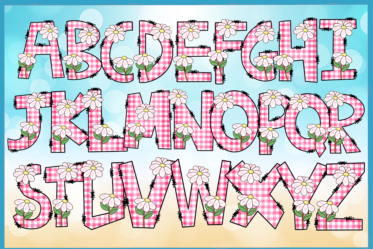 Daisytriplets-PNG fonts, a Symbol Font by It me digital art (Photo 2 of 10)