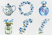 Forget Me Not Watercolor Clipart, a Person Illustration by Rose Art (Thumbnail 4 of 4)