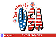God Bless the Usa 4th of July SVG, a Graphic by mh_arif (Thumbnail 4 of 4)