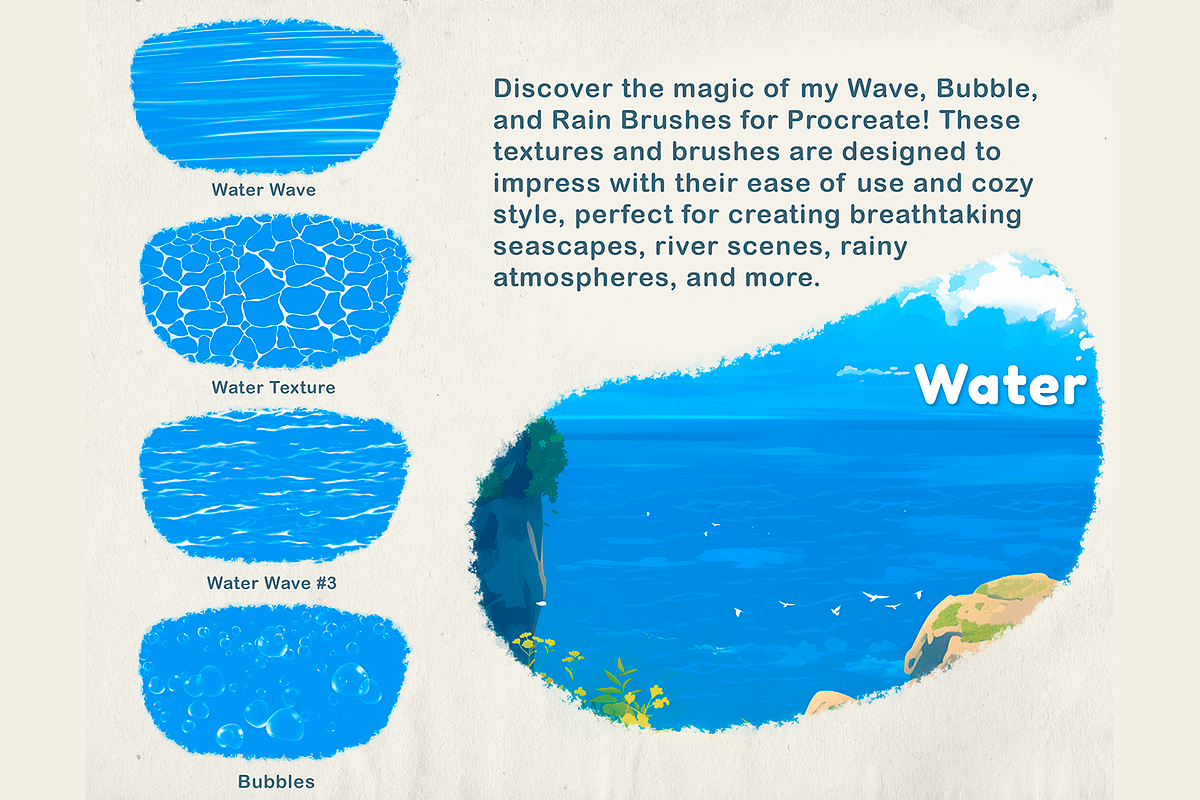 Ghibli Style Brushes for Procreate, a Brush Add-On by Disyukov (Photo 3 of 8)