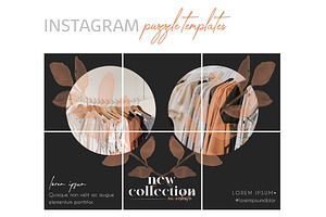 Instagram Puzzle Templates - Fashion