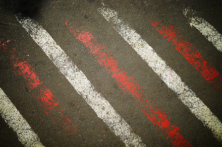 Diagonal white and red vintage painted lines background, a Transportation Photo by RETROWAVE '88