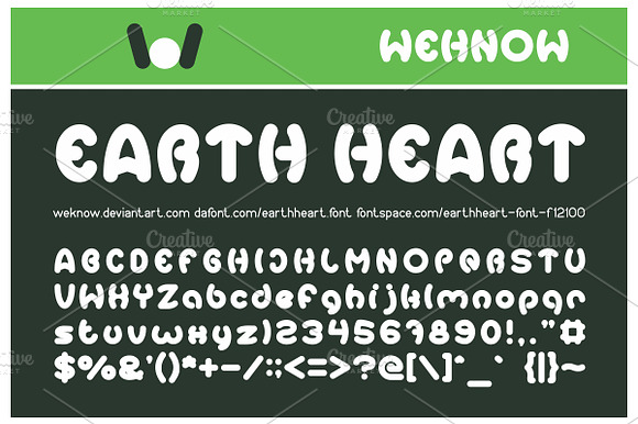 earth heart font preview 7