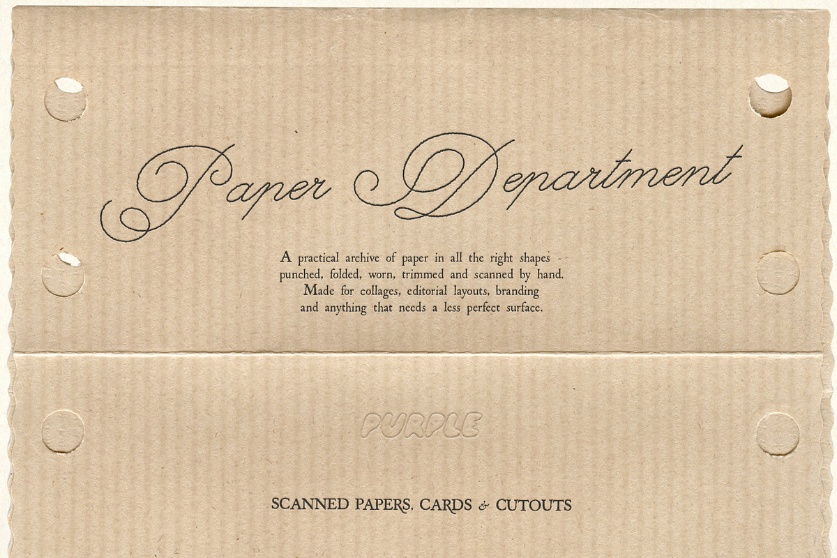 Paper Department: Paper Scans, an Object Graphic by Purple (Photo 2 of 9)