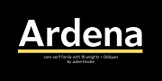 Ardena, a Sans Serif Font by Julien Fincker (Thumbnail 1 of 16)