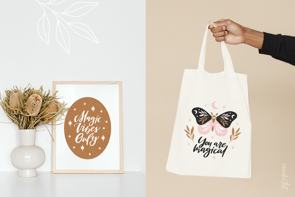 Magic Moon Butterflies Clipart Set, an Object Graphic by Alena Koval (Photo 12 of 15)