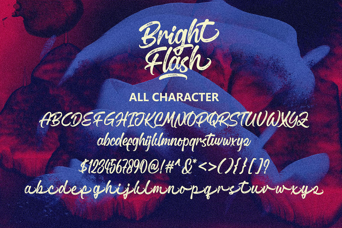 Bright Flash – Script Font, a Script Font by HanzelSpace Studio (Photo 7 of 8)
