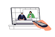 People reading breaking news set, a Person Illustration by PaperTrident (Thumbnail 3 of 6)