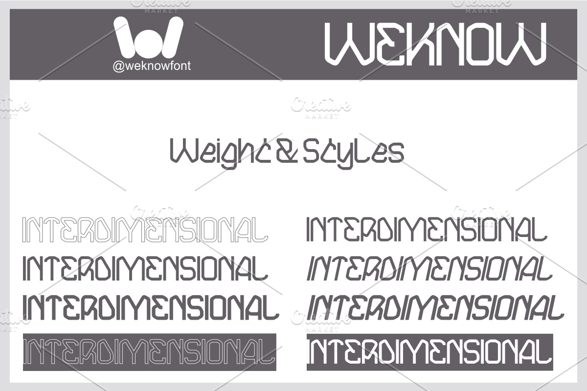 INTERDIMENSIONAL FONT, a Blackletter Font by weknow (Photo 7 of 8)