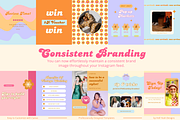 100 Retro Instagram Post Templates, a Social Media Template by Hell Yeah Designs (Thumbnail 9 of 10)