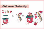 Christmas Angels & Dogs Clipart, an Illustration by VianneArt (Thumbnail 6 of 7)
