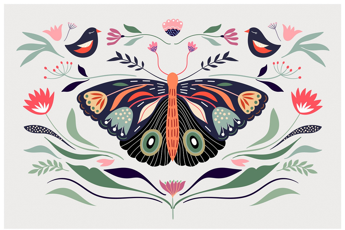 Just bloom, butterflies bundle, a Graphic by Letto studio (Photo 2 of 11)