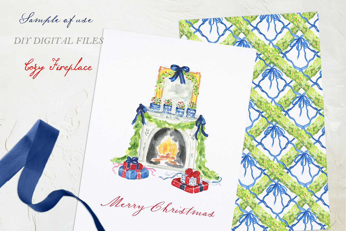 Cozy Firewall Christmas Clipart, a Seasonal Illustration by LABFcreations (Photo 3 of 4)