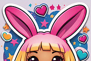Kawaii Girl Stickers & Illustrations, an Illustration by ETARA by Mea Hau (Thumbnail 11 of 16)
