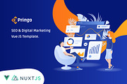 Digital Marketing Vue JS Template, a Vue Template by HasThemes (Thumbnail 1 of 3)