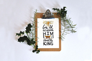 Come Adore the King Star and Manger