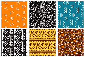 30 African Tribal Seamless Patterns