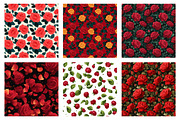 Red Roses Seamless Patterns, a Texture Illustration by Dream Creation (Thumbnail 2 of 5)