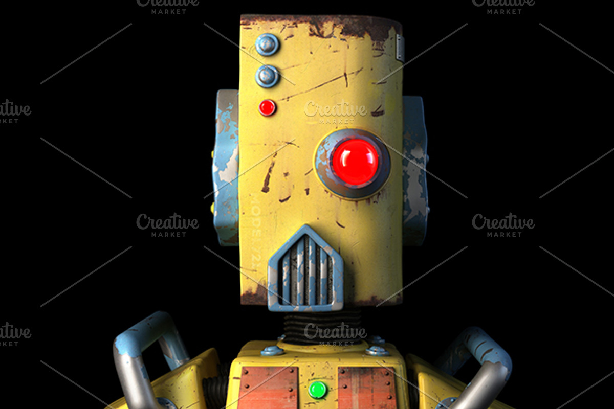 The model of the robot, a Background Graphic by Kuzavok