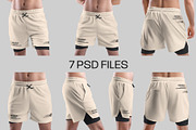 Mockups Shorts with Compression Line, a Bottom Mockup by Grow Design Craft Studio (Thumbnail 9 of 9)