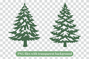 Snowy Pine Tree SVG PNG Bundle, a Seasonal Illustration by Kusumaillustration (Thumbnail 4 of 14)