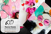 Painted Passion: Artsy Love Paper, a Background Graphic by NiiiNArt (Thumbnail 8 of 8)