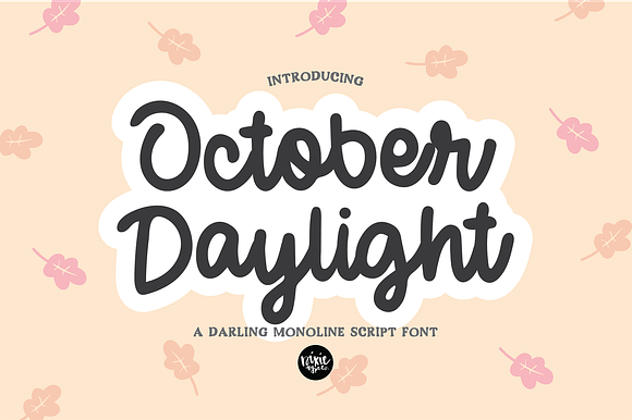 OCTOBER DAYLIGHT a Bold Script Font preview 8