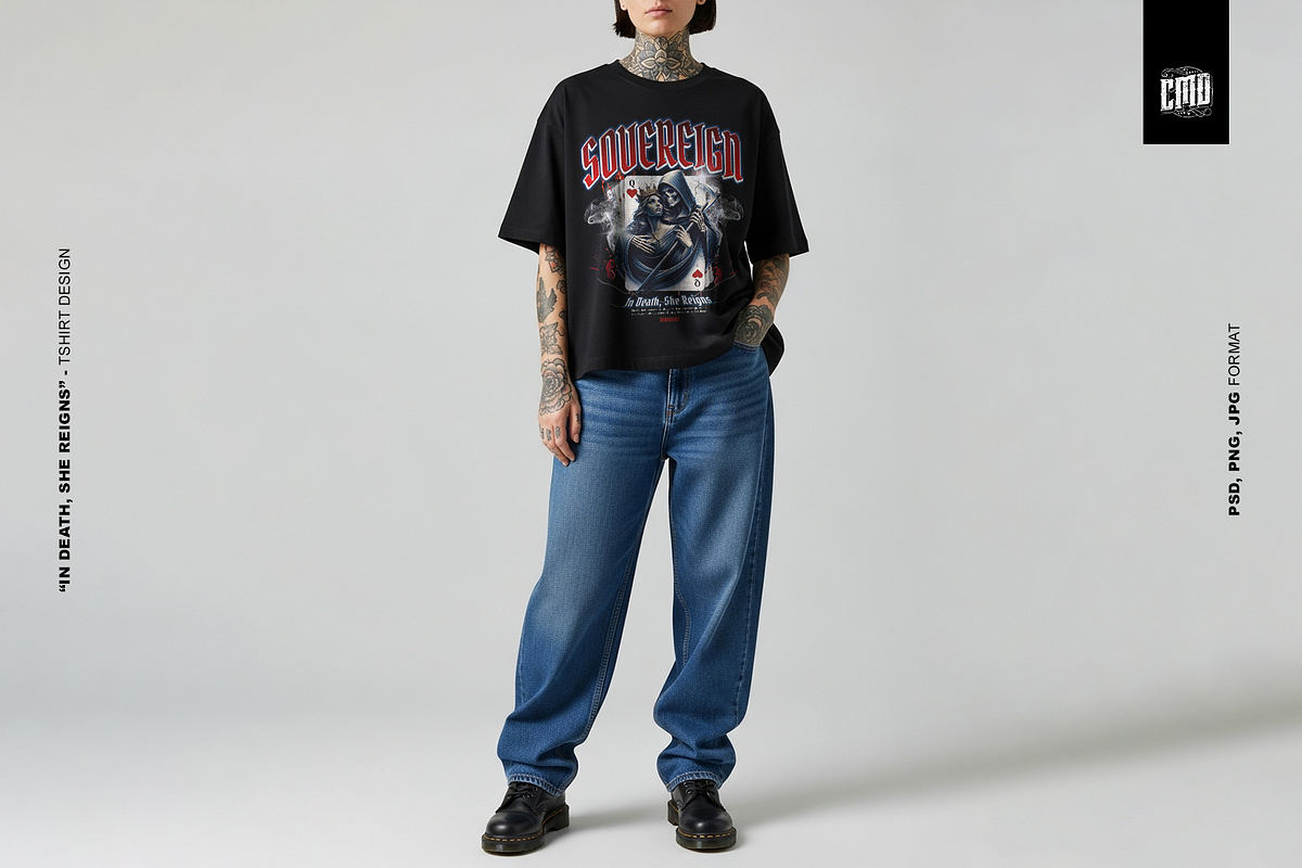Sovereign - T-Shirt Design Gothic, an Object Graphic by Cmd Project (Photo 5 of 10)