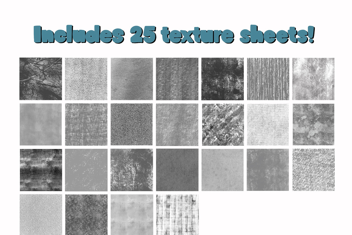 Procreate Texture Pack, a Brush Add-On by Blue Strawberry Studio (Photo 2 of 5)