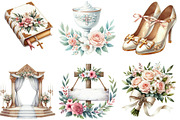 Watercolor Cute Girl Clipart Bundle, an Illustration by Designking (Thumbnail 3 of 4)