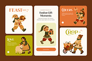 50 Holiday Characters Illustrations, a Seasonal Illustration by Prosymbols (Thumbnail 3 of 11)