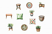Watercolor Furniture Clipart, an Illustration by Libby Wishes (Thumbnail 3 of 3)