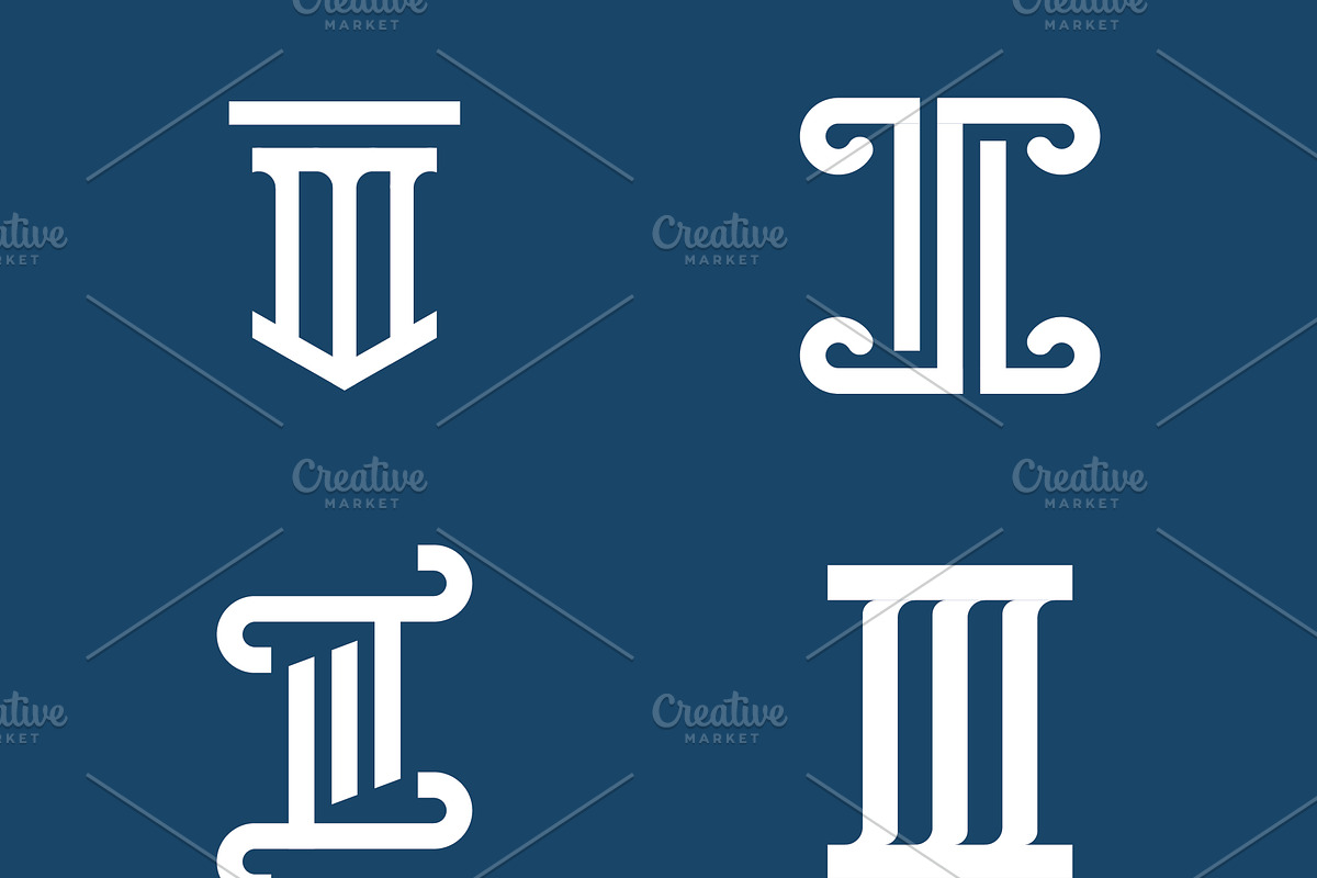 Pillar Logo Design for law firm, a Branding & Logo Template by T.Vooka