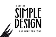 Simple Design, a Handwritten Font by Artkenza (Thumbnail 1 of 8)