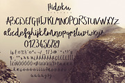 Hidoku Script Typeface, a Script Font by MoonfishStudio (Thumbnail 5 of 5)