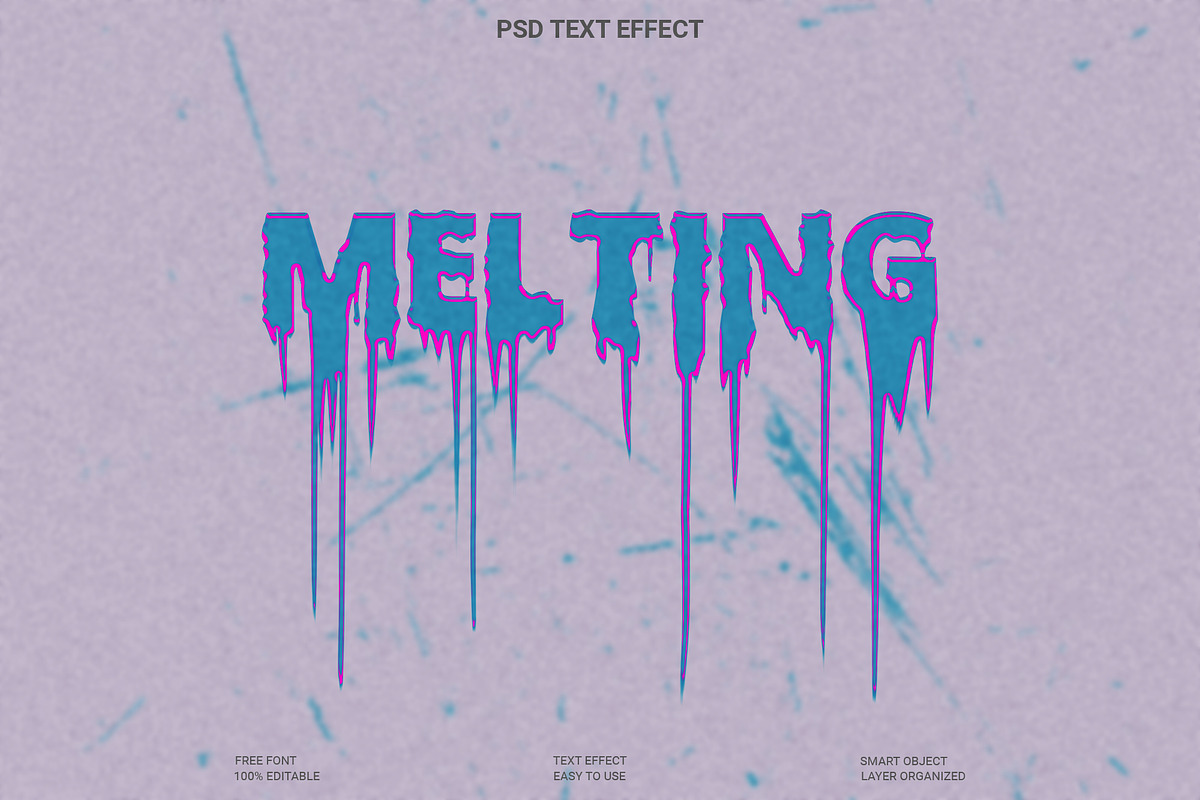 Melting Drip Text Effect, a Layer Style Add-On by Imamul001