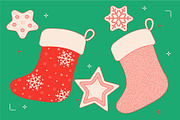 Christmas Decorations Vector, a Decorative Illustration by TheFoodAtlas (Thumbnail 4 of 19)